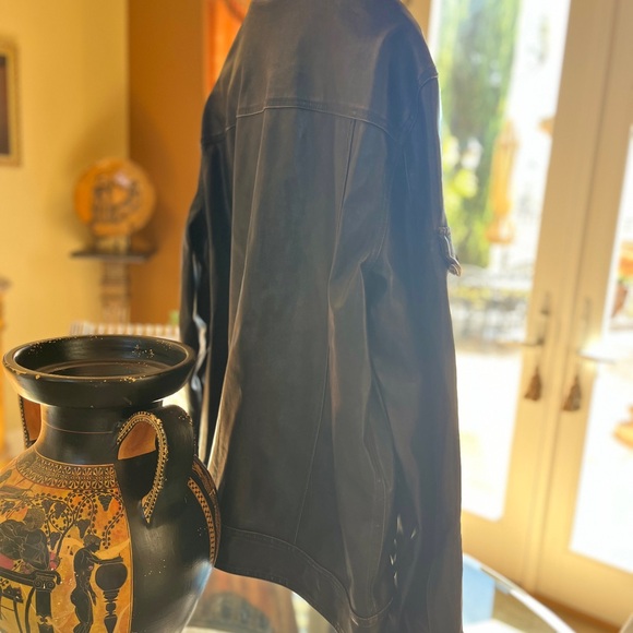 Sonoma Life Style Faux Leather Dark Brown Mens Jacket Size Large dark brown - Picture 7 of 11